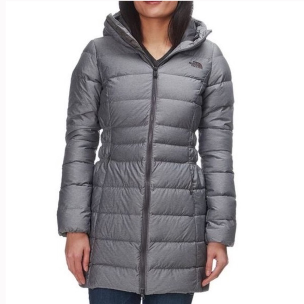The North Face Womens Gotham Parka II coat jacket - Grey Heather